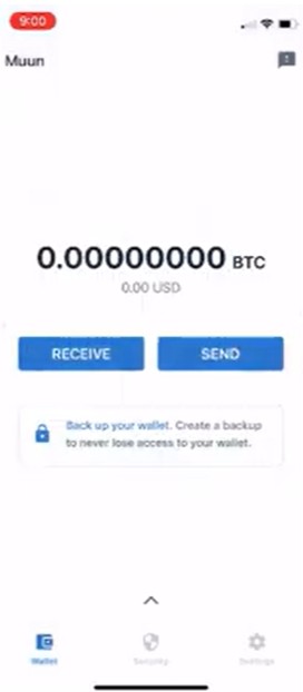 STEP 7. Click om Backup your Wallet. Download and store this backup in a safe place. If your phone is lost or broken, the recovery phrase allows you to restore your wallet.  Never share your password or recovery phrase with anyone.