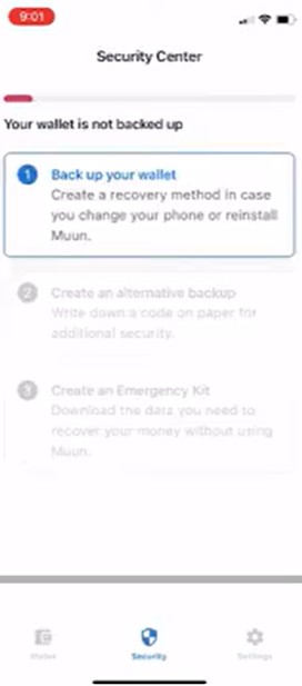 STEP 8. Click on Create Recovery Method