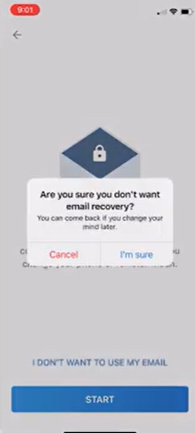 STEP 10. Click on I'm sure